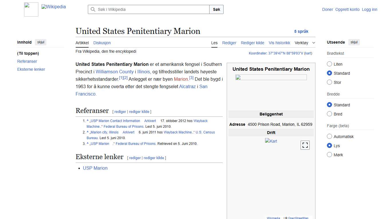 United States Penitentiary Marion – Wikipedia