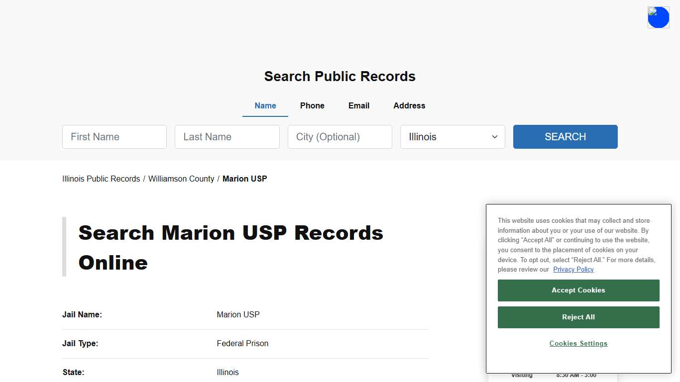 Marion USP - Williamson - Illinois - TPI